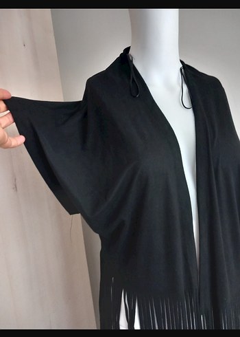 Siyah Püsküllü Kadın pareo - Görsel 2