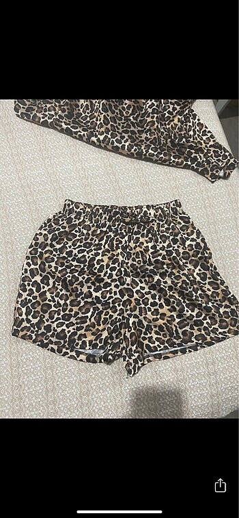 m Beden çeşitli Renk Leopar desenli pijama takımı