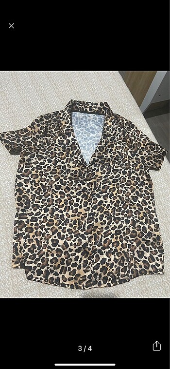 m Beden Leopar desenli pijama takımı