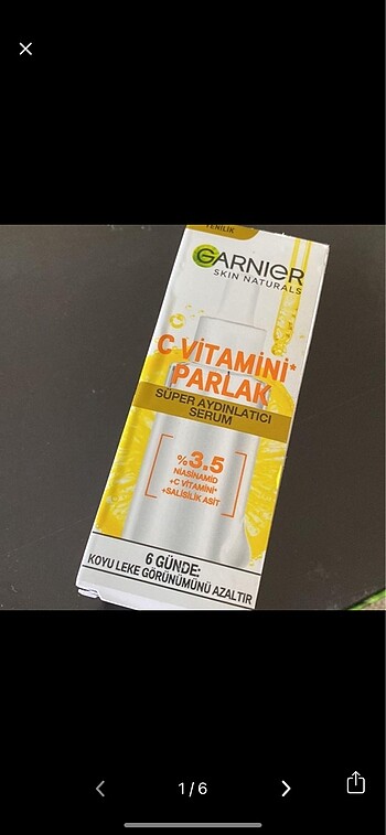 C vitamini parlak serum