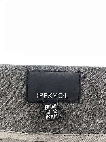 40 Beden gri Renk ipekyol Midi Etek %70 İndirimli.