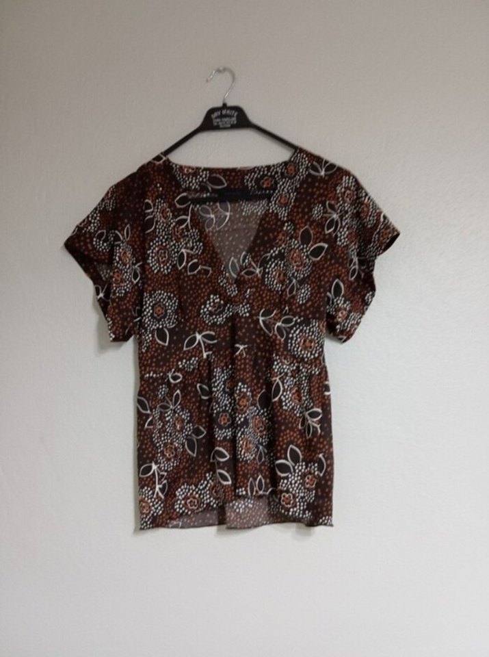 Kahverengi Desenli Bluz - Görsel 2
