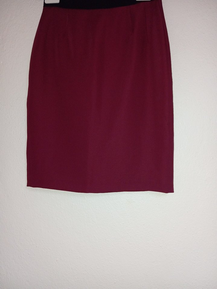 Bordo Midi Kalem Etek - Görsel 2