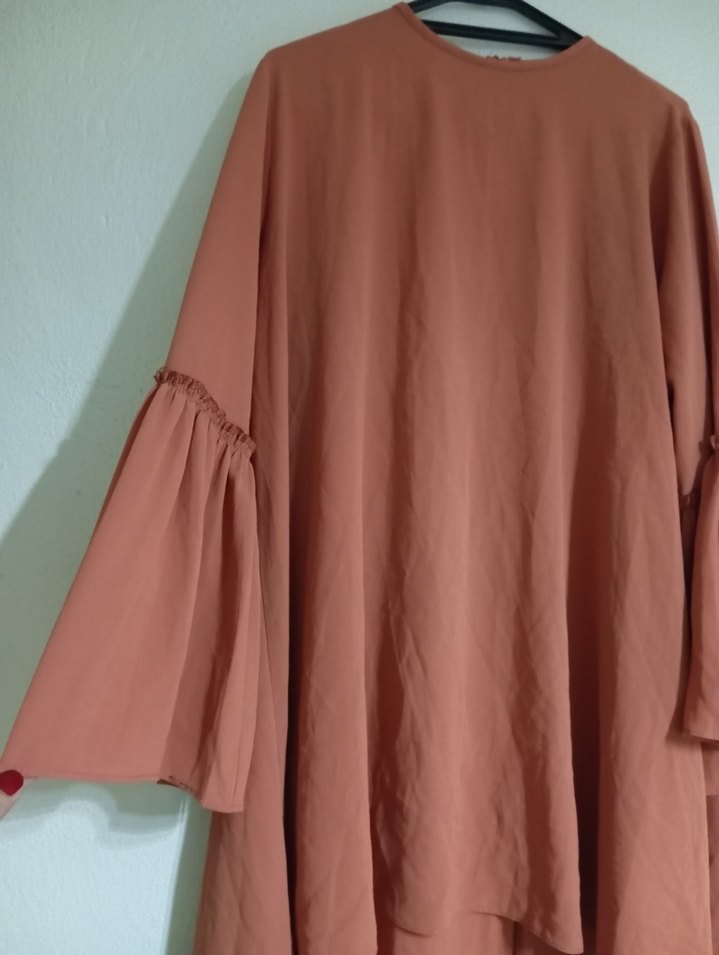 Drapeli Uzun Kollu Kadın Tunik - Görsel 3