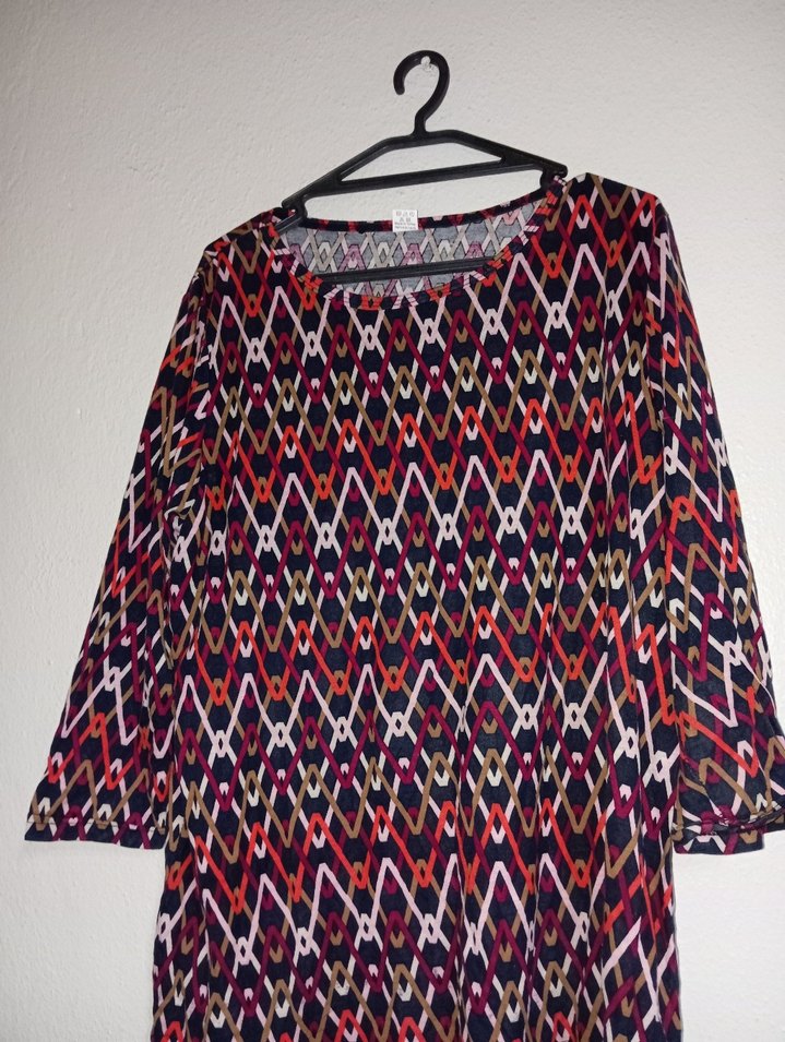 Renkli Bohem Desenli  Bluz - Görsel 2