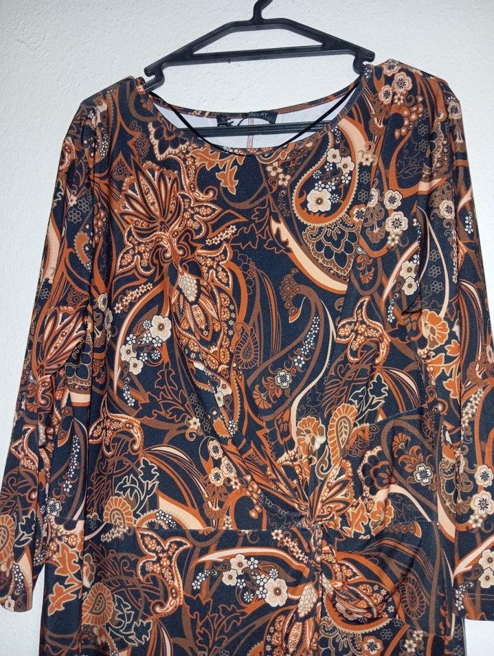 Desenli Uzun Bohem  Elbise - Görsel 4