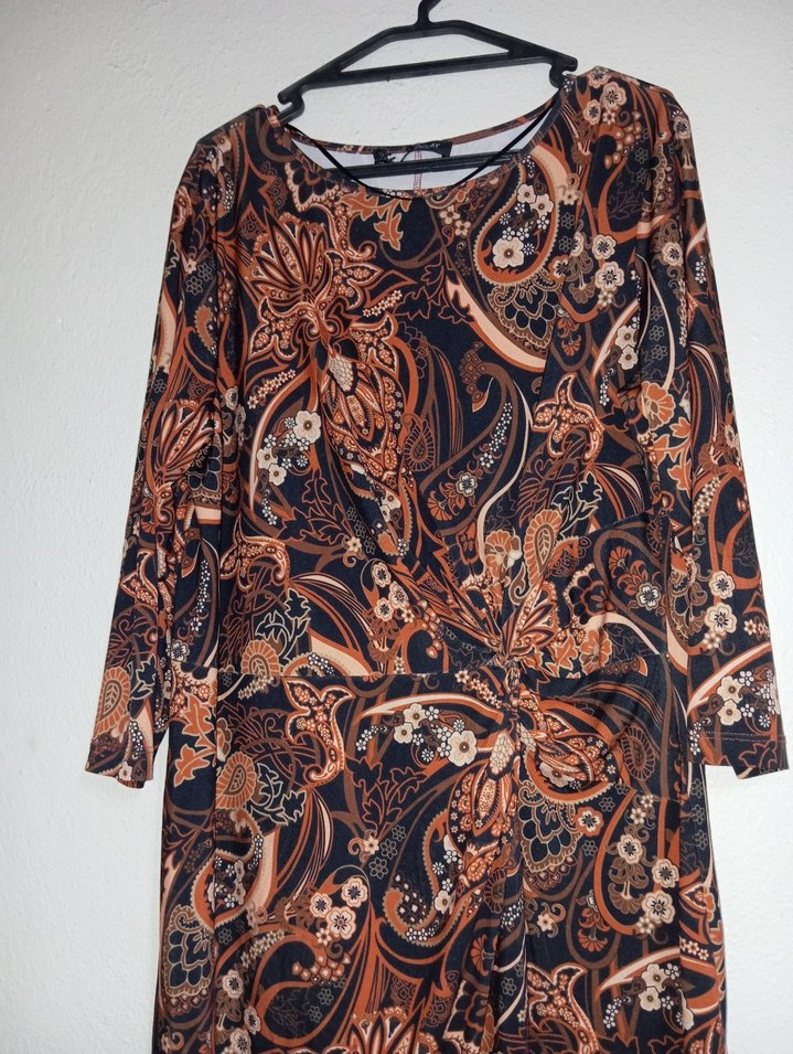 Desenli Uzun Bohem  Elbise - Görsel 3