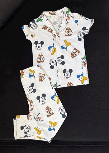 Lcwaikiki mickey Kısa Kollu Erkek Pijama Takımı