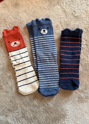 Çizgili Erkek Çocuk Çorap Seti - Görsel 2