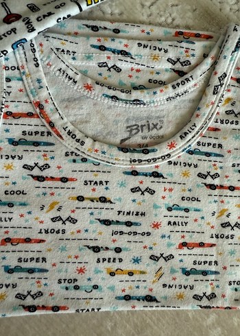Brix 2li Çocuk Çok Renkli Baskılı Atlet - Görsel 3