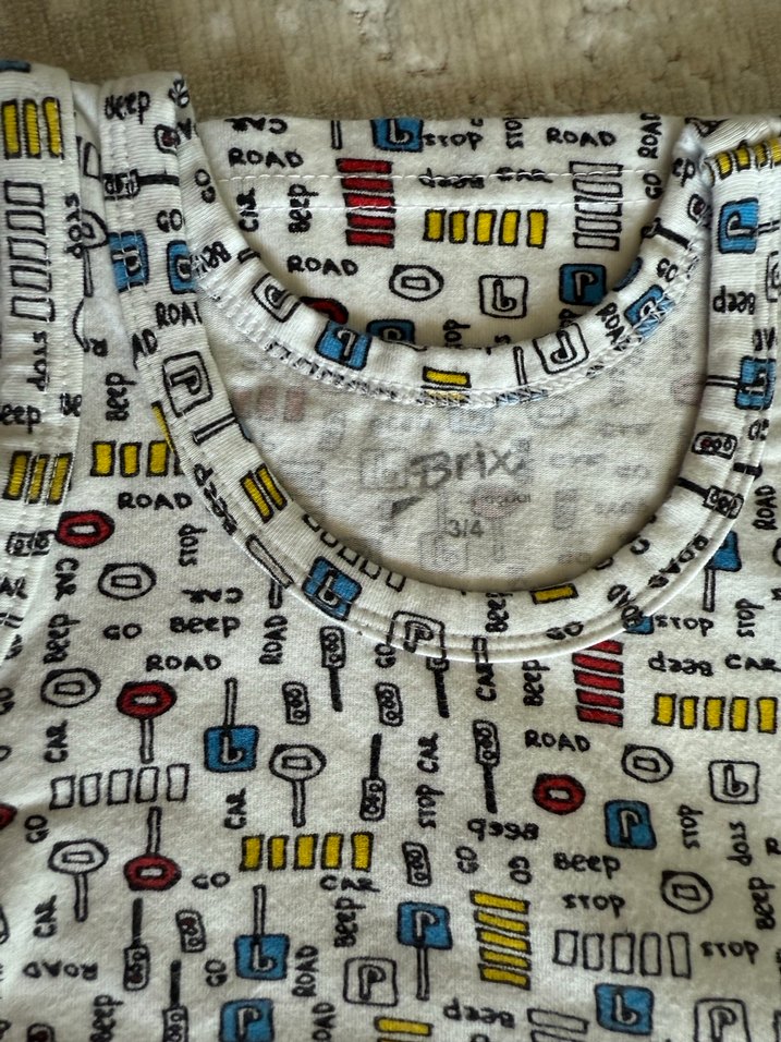 Brix 2li Çocuk Çok Renkli Baskılı Atlet - Görsel 2