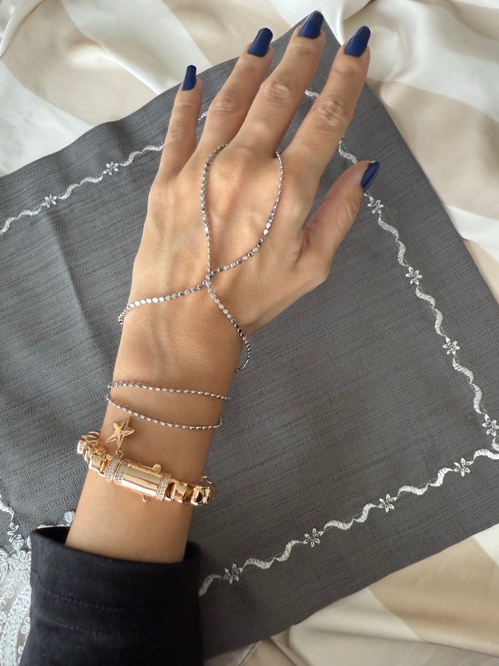 Ezme pul zincir gümüş renk şahmeran - Görsel 5