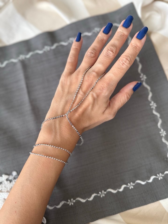 Ezme pul zincir gümüş renk şahmeran - Görsel 3