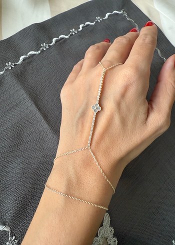 Zarif zincir taşlı yonca şahmeran - Görsel 6