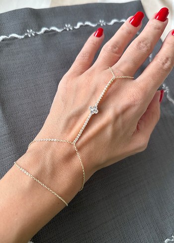 Zarif zincir taşlı yonca şahmeran - Görsel 5