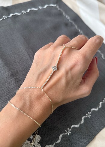 Zarif zincir taşlı yonca şahmeran - Görsel 4