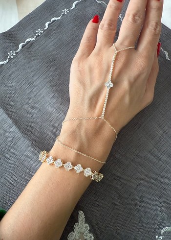 Zarif zincir taşlı yonca şahmeran - Görsel 2