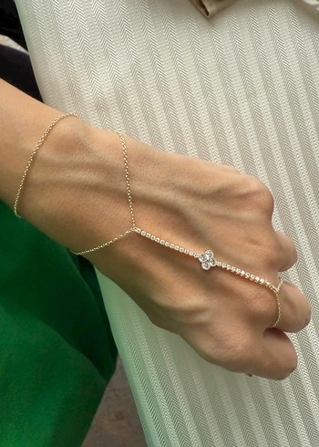 Zarif zincir taşlı yonca şahmeran - Görsel 3