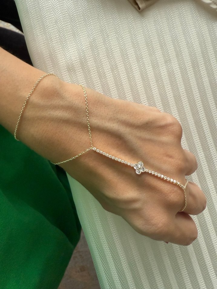 Zarif zincir taşlı yonca şahmeran - Görsel 3