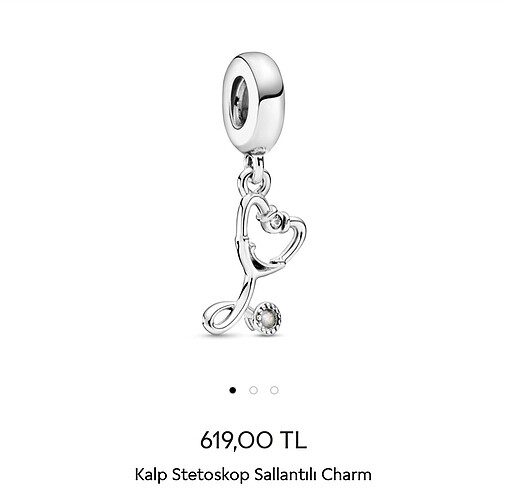 Kalp steteskop sallantılı charm