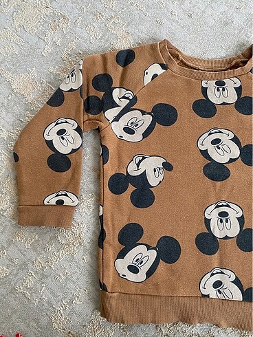 24-36 Ay Beden camel Renk H&M mickey mouse sweatshirt