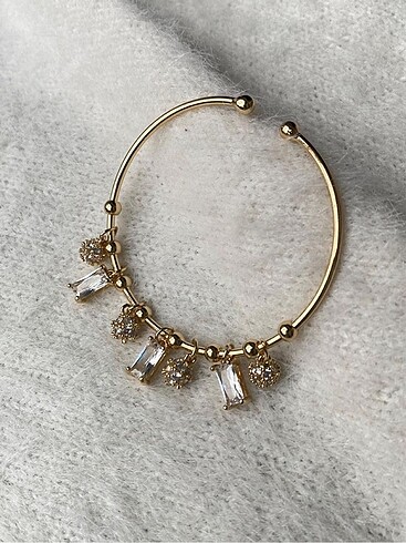 Beden Gold taşlı charm şans bilekliği