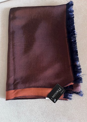 Mısırlı çift taraflı ipek şal - Görsel 2