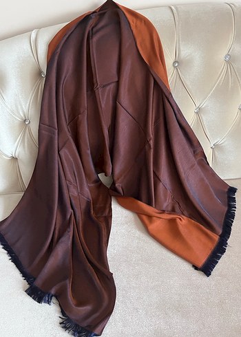 Mısırlı çift taraflı ipek şal - Görsel 4