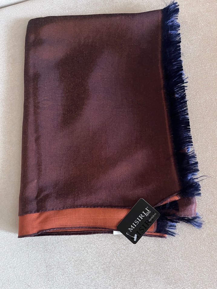 Mısırlı çift taraflı ipek şal - Görsel 2