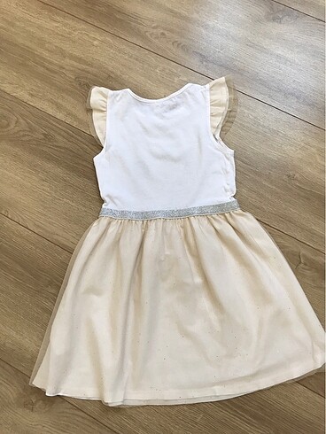 8 Yaş Beden beyaz Renk Lcwaikiki marka kız çocuk elbise 7-8 yaş pırıltılı simli elbise