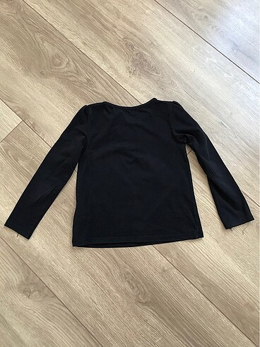 H&M H&M marka kız çocuk uzun kol tişört 2-3yaş siyah