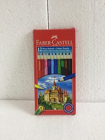 Faber karton kutu 12 li kuru boya