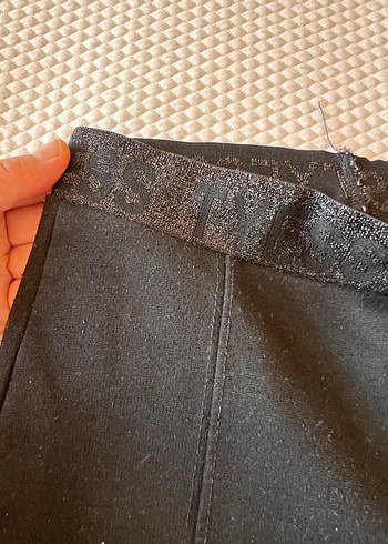 10 Yaş Beden siyah Renk Siyah çocuk Elastik Bel tayt Pantolon
