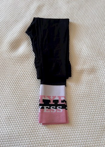10 Yaş Beden Kız Çocuk Siyah Street Wear Tayt
