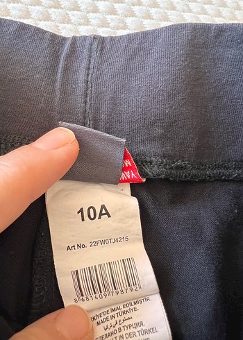 Kız Çocuk Siyah Street Wear Tayt - Görsel 4