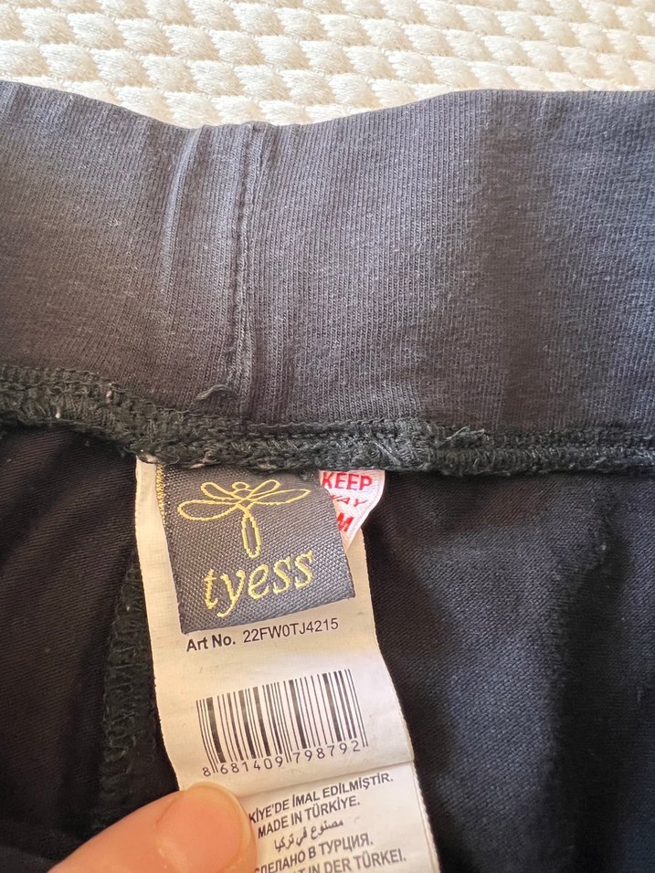 Kız Çocuk Siyah Street Wear Tayt - Görsel 3