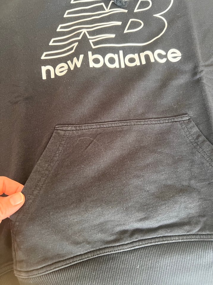 Siyah New Balance Kapüşonlu Sweatshirt - Görsel 2