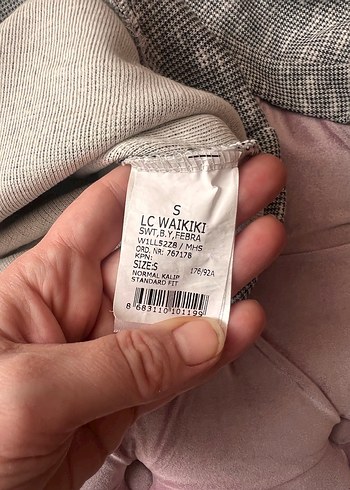 Gri  erkek Kazak - Görsel 3