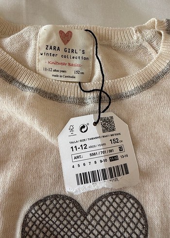 Bej  Triko Kazak Kalp Detaylı - Görsel 3