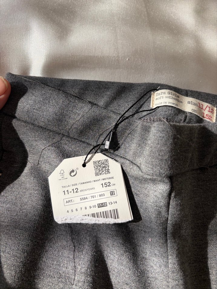 Gri Fermuarlı Rahat Kesim tayt - Görsel 2