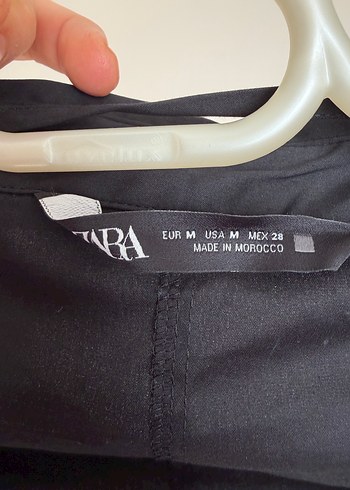 Siyah poplin Kadın Gömlek - Görsel 3