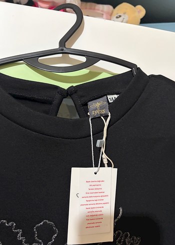 Siyah Fırfırlı kız çocuk elbise - Görsel 2