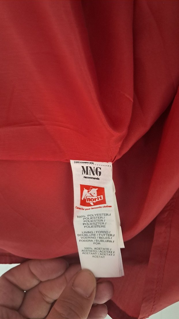 Mango Saten Straplez midi boy  Elbise - Görsel 5