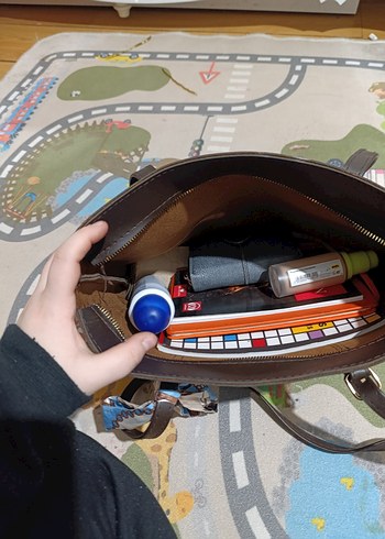 kahverengi omuz çantası - Görsel 2