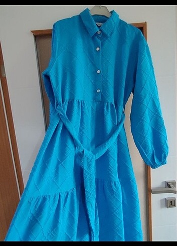 xl Beden Kabartmalı elbise