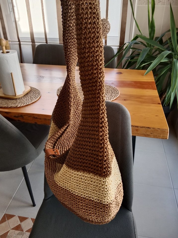 Örgü hasır Kadın Çanta - Görsel 5