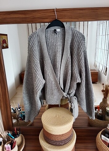 H&M bağlamalı hırka