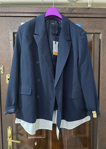 Düğmeli Lacivert Kadın Blazer Ceket lefties marka - Görsel 4