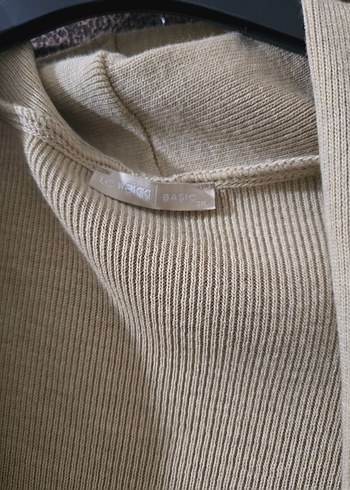 Bej Uzun Kollu Rahat Kadın hırka - Görsel 3