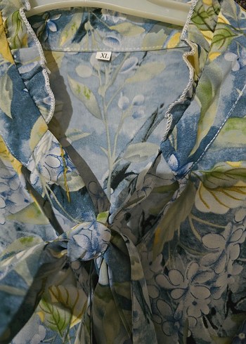 Kadın mavi Renkli Pilili Uzun Bohem Elbise - Görsel 3